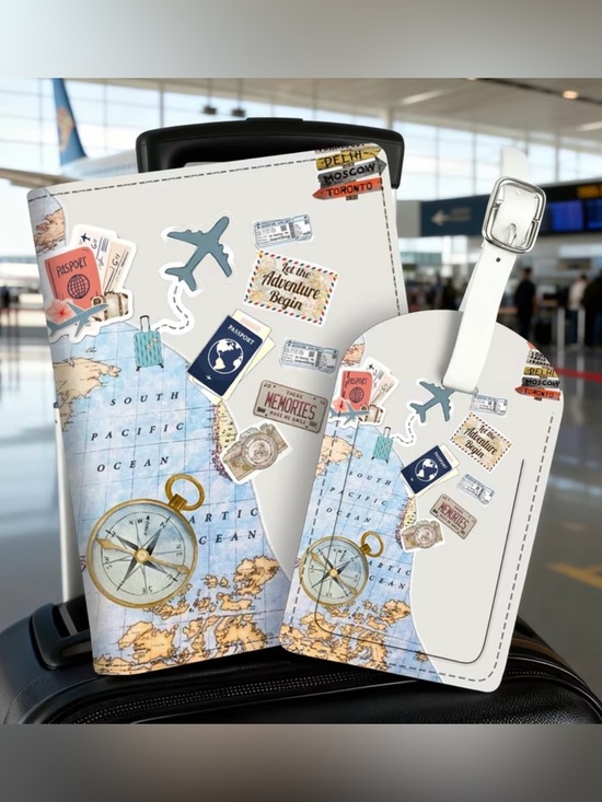 Other - 2 Piece Set NWT - Passport Holder & Luggage Tag
